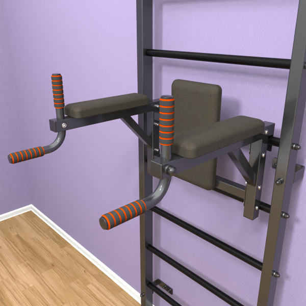 картинка Шведская стенка «LittleSport» Л 2.0 Графит черные ступени от магазина Лазалка