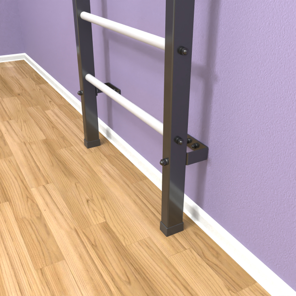 картинка Шведская стенка «LittleSport» Л 2.0 Графит белые ступени от магазина Лазалка