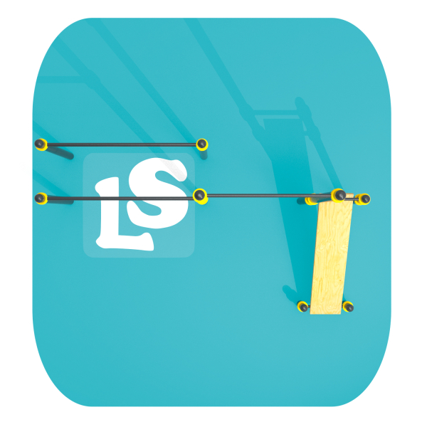 картинка Спортивный комплекс турник, брусья, скамья для пресса ВоркАут ЛС42 от магазина Лазалка