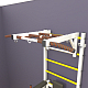картинка Шведская стенка "LittleSport" Long 3.0 (белый*желтый) от магазина Лазалка