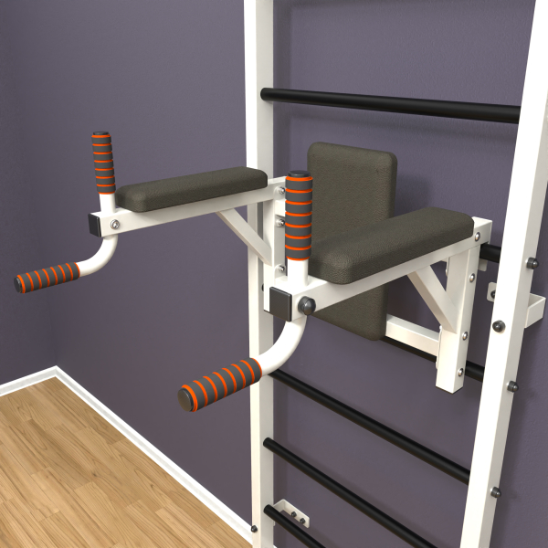 картинка Шведская стенка «LittleSport» Л 2.0 Белый черные ступени от магазина Лазалка