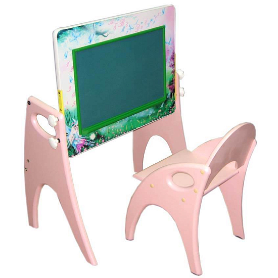 Набор детской мебели Столик-парта-мольберт (трансформер) и стульчик