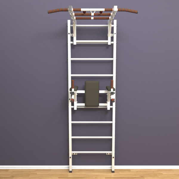 картинка Шведская стенка «LittleSport» Л 2.0 Белый белые ступени от магазина Лазалка