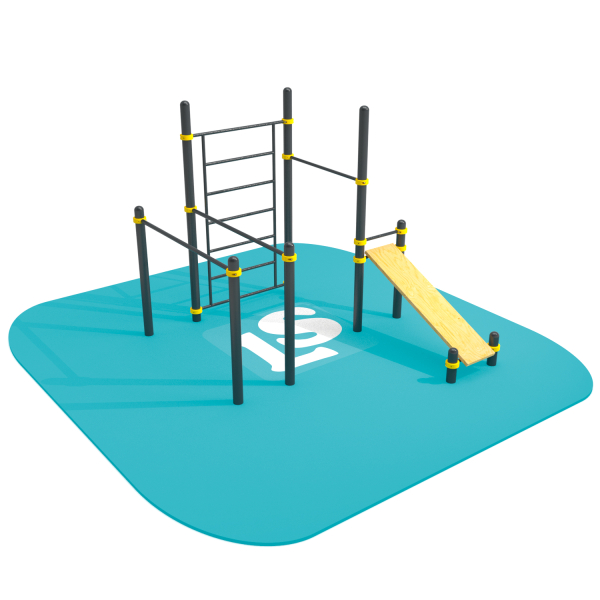 Спортивный комплекс турник, брусья, скамья для пресса, шведская стенка ВоркАут ЛС49