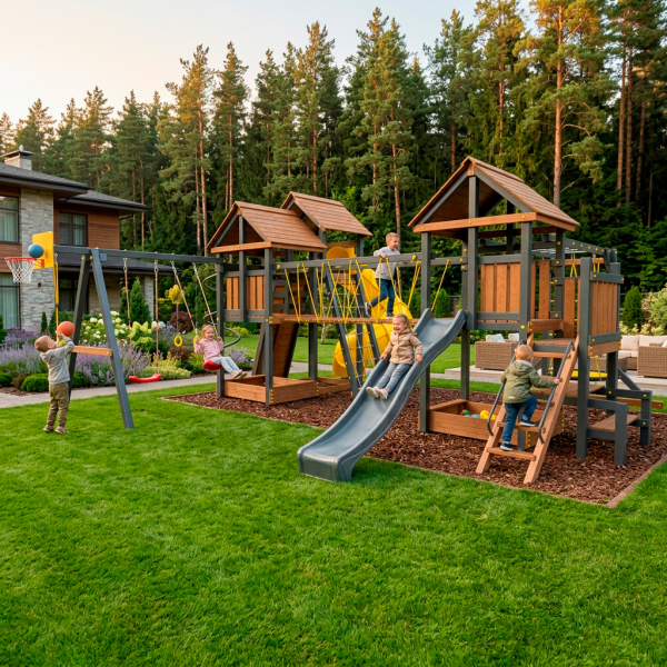 Детская площадка Пикник "Урбан Д" Стэйдж К с винтовой трубой