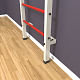 картинка Шведская стенка "LittleSport" Pull-Up (белый*красный) от магазина Лазалка